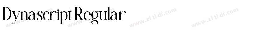 Dynascript Regular字体转换